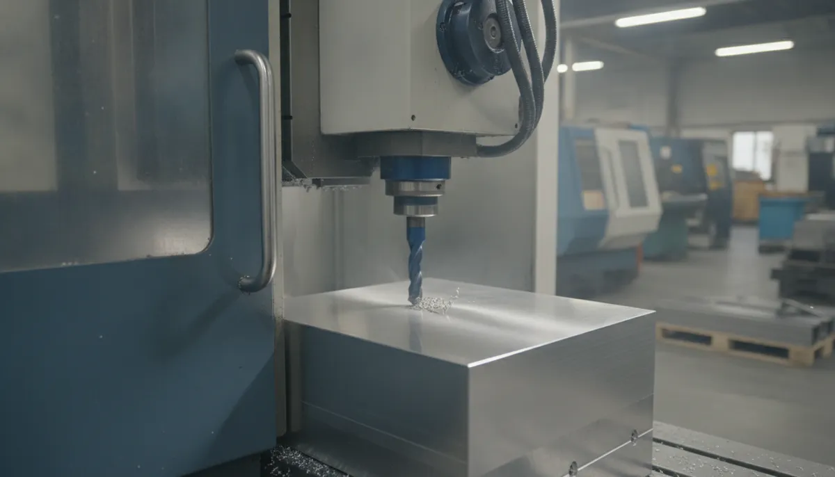 Heavy cutting operation on Cennetic cast iron CNC machine showing smooth surface finish