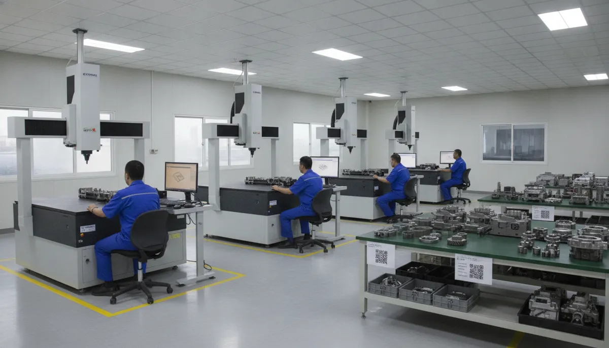 Cennetic CNC CMM quality control lab with bridge and gantry CMM systems in operation