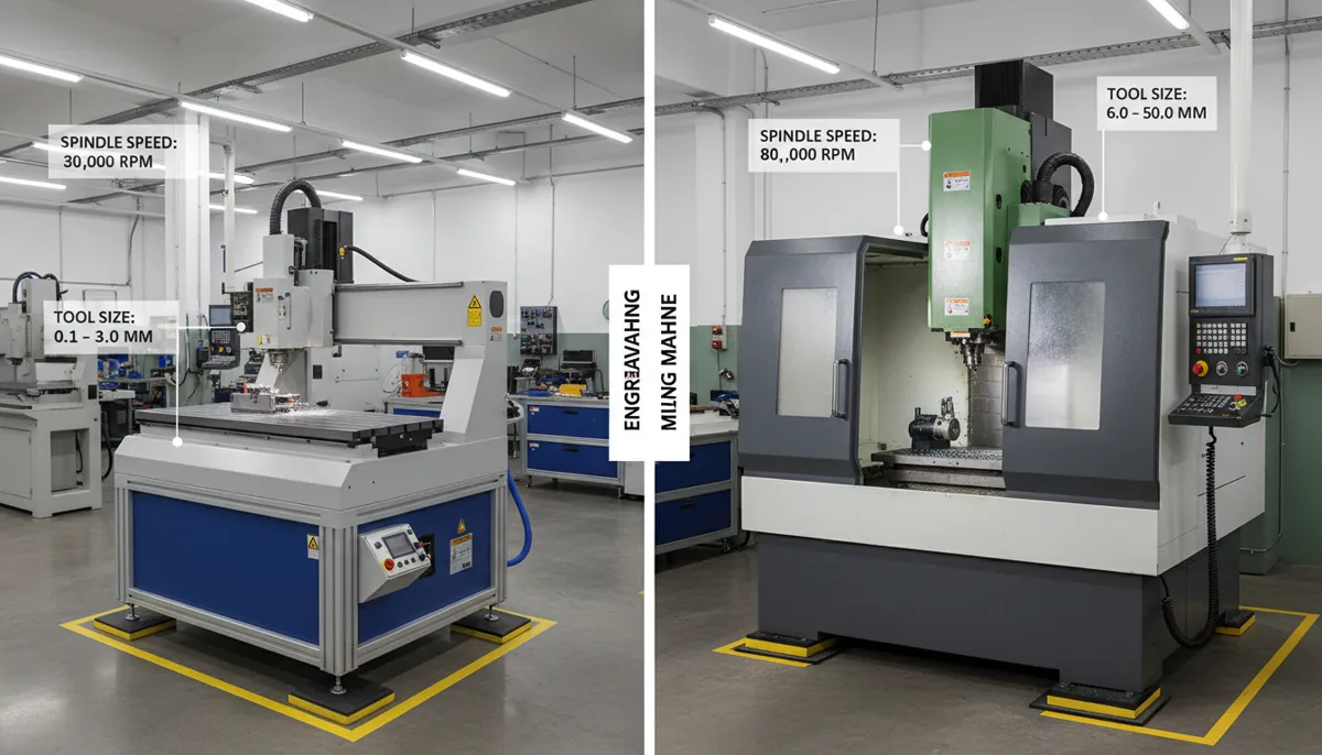 Cennetic CNC engraving machine vs CNC mill comparison for metal engraving and signage production
