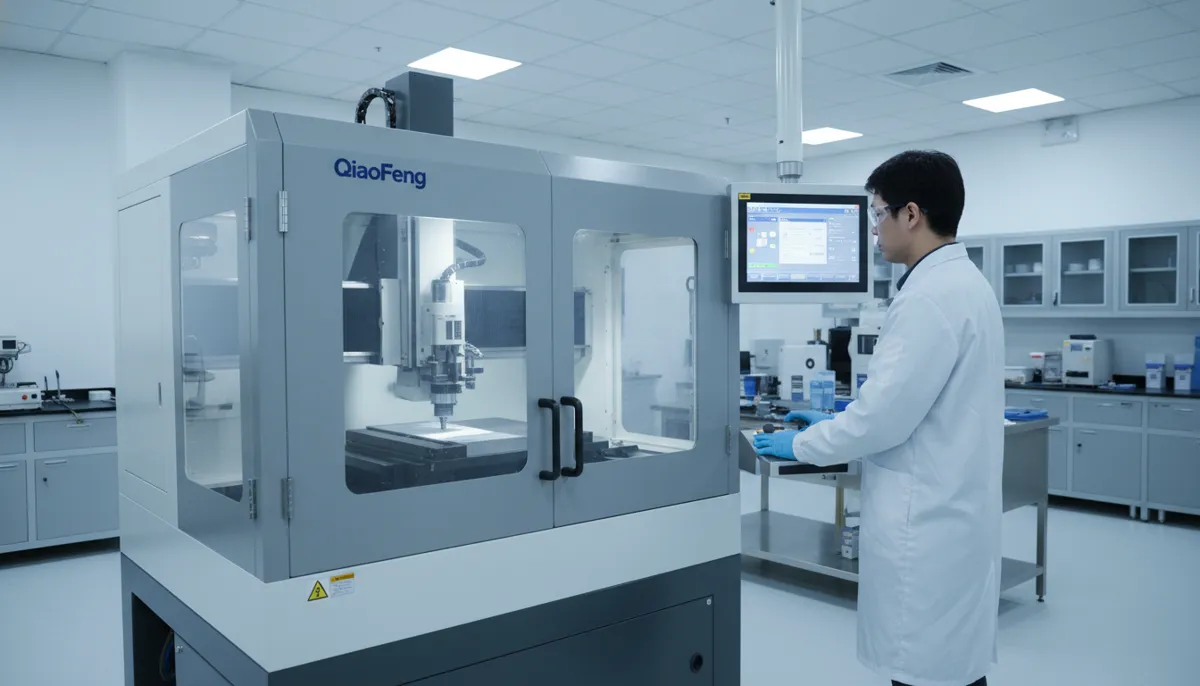 Cennetic hybrid CNC machine operation in R&D lab showing DED additive deposition and milling in single setup