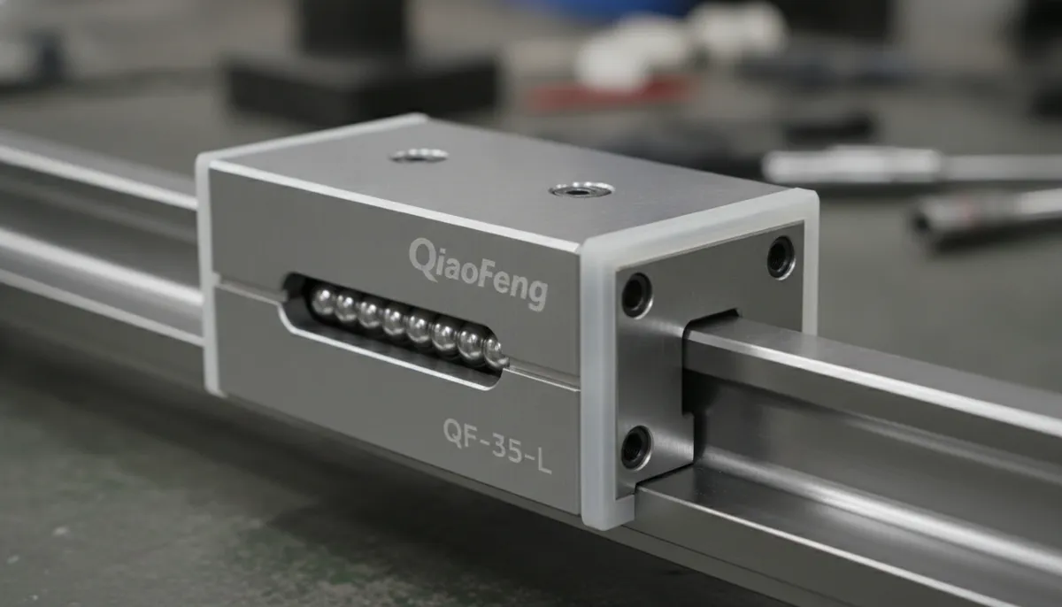 Cennetic linear guide CNC carriage assembly with wiper seals and preloaded ball bearings