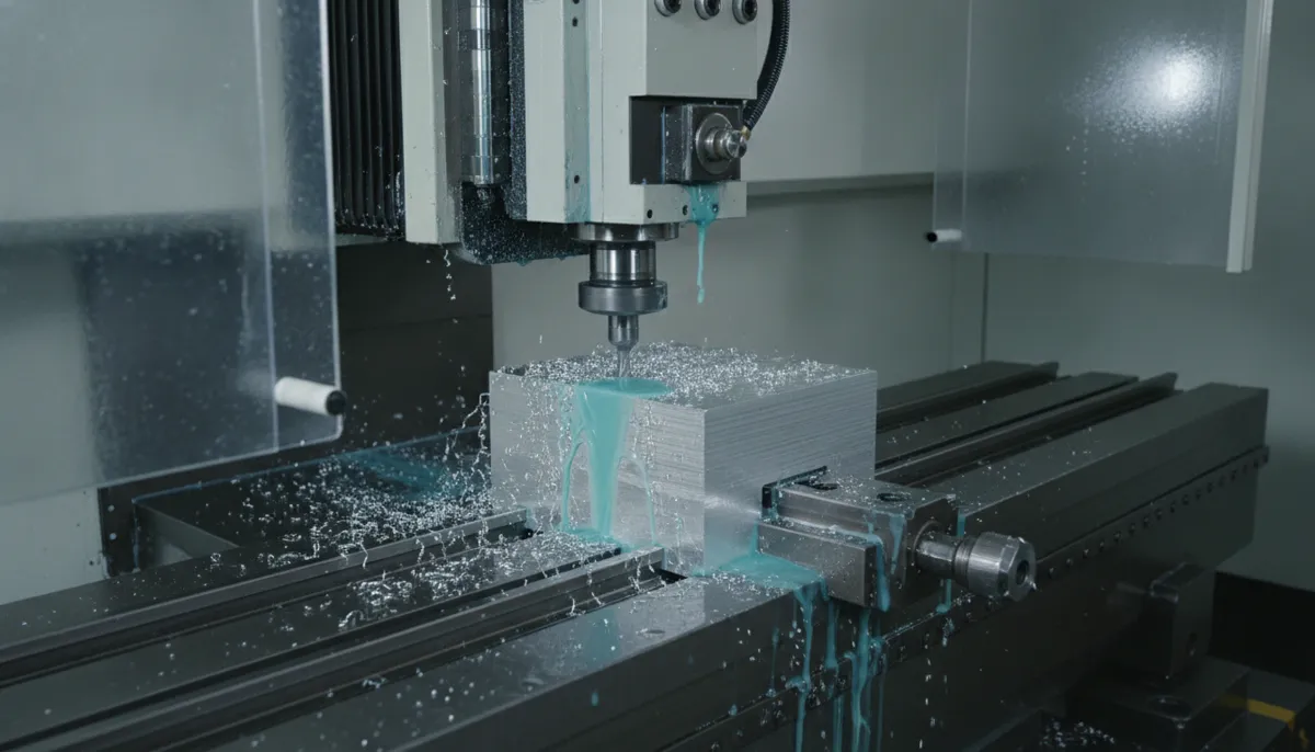 Cennetic linear guide CNC machine cutting hardened steel in production environment