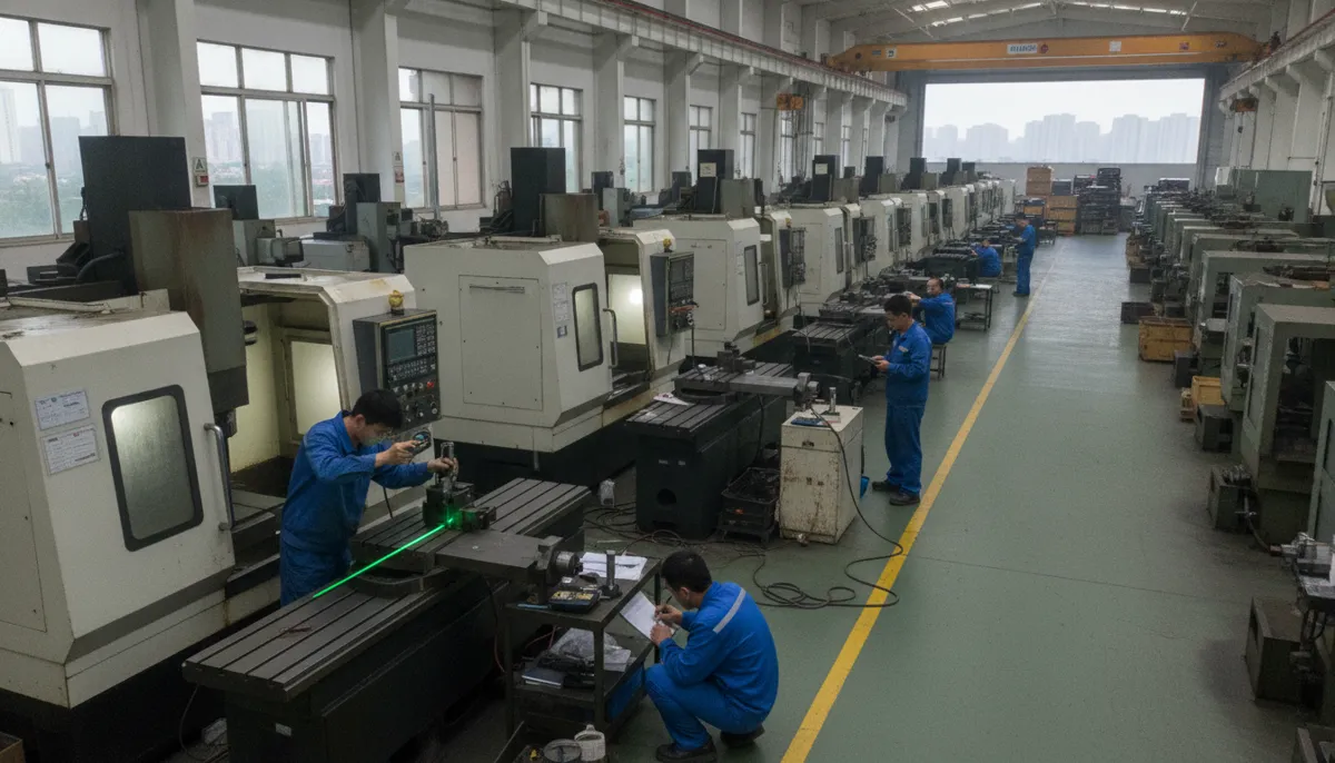 Cennetic new CNC machine quality inspection process at Dongguan factory